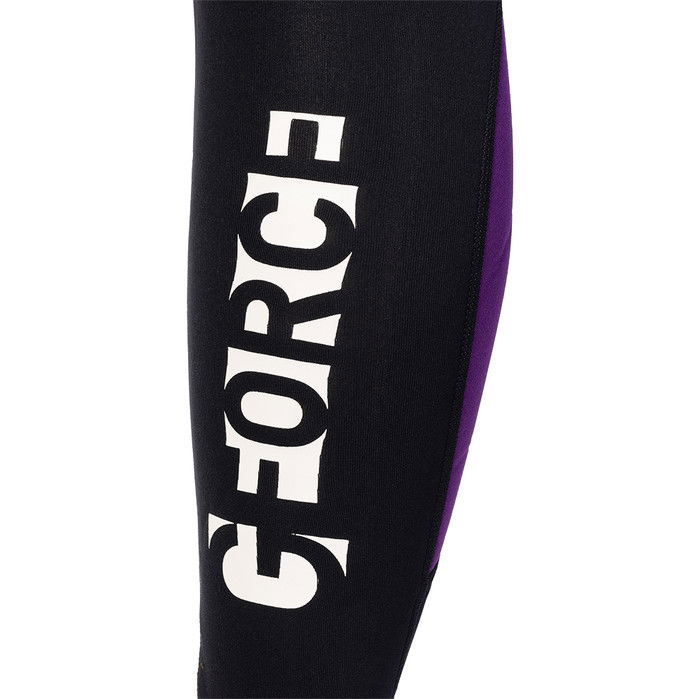 2024 Gul Frauen G-Force 3mm Rckenreiverschluss Neoprenanzug GF1306-B7 - Black / Mulberry